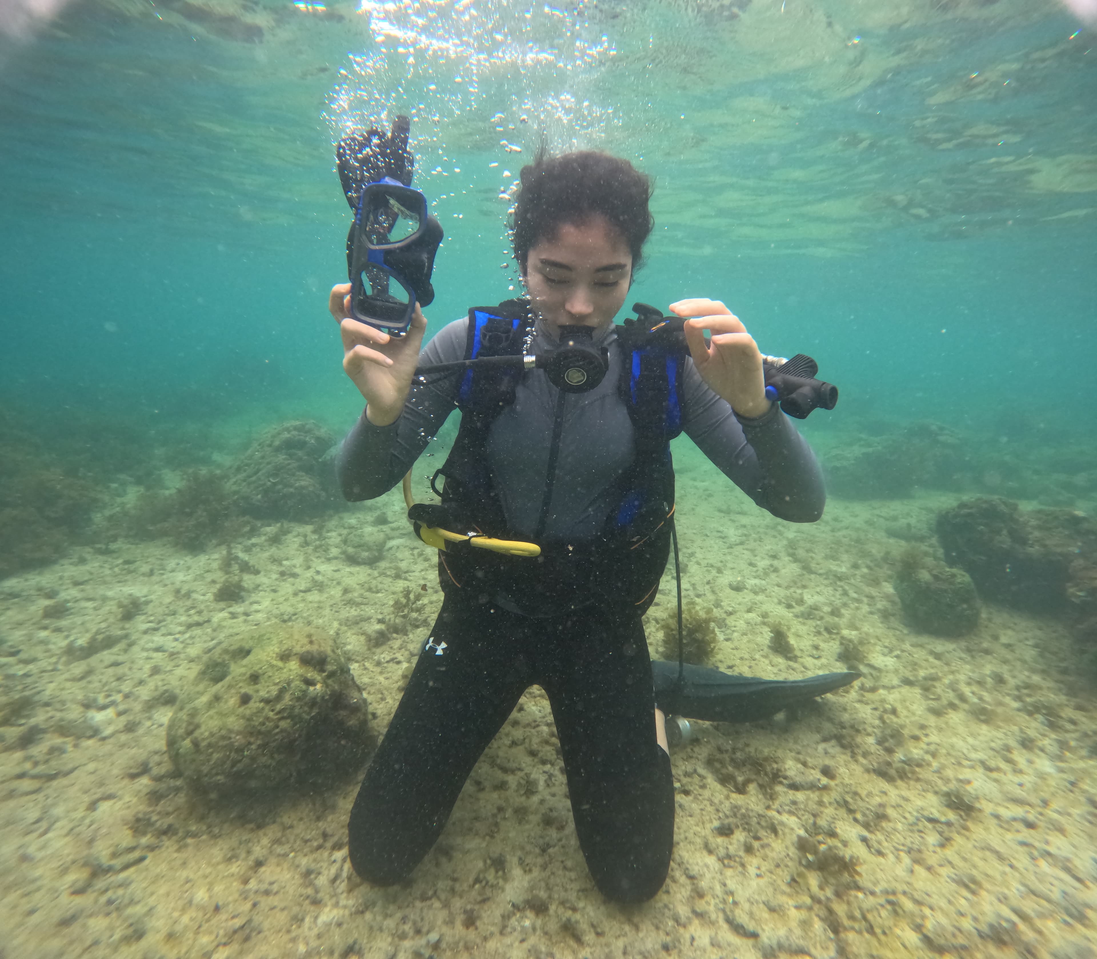 Underwater skills training